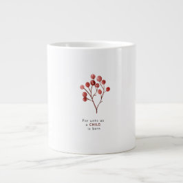Café Grande Caneca de Natal Para Nós Um Filho Nos É Dado