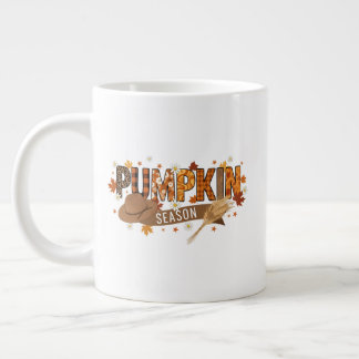 Café Grande Caneca de outono da temporada de abóbora, estética