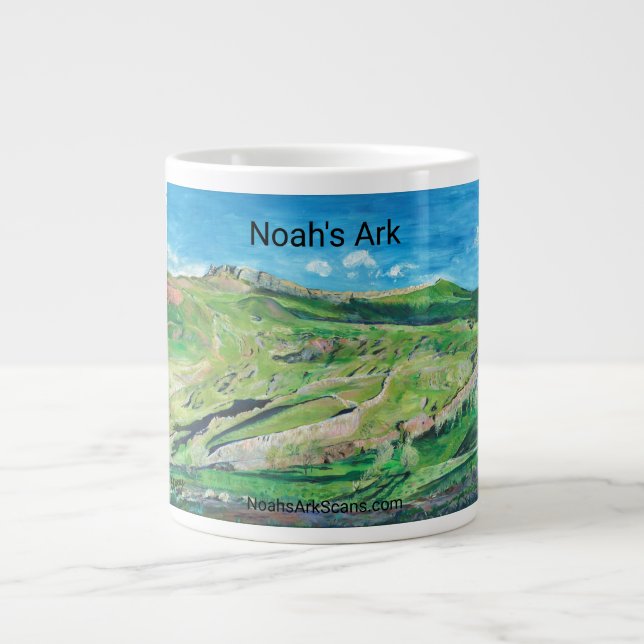 Café Grande Caneca de Pintura de Arca de Noah (Frente)