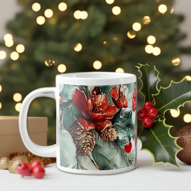 Café Grande Caneca de porcelana ósea Animo de Férias (Criador carregado)