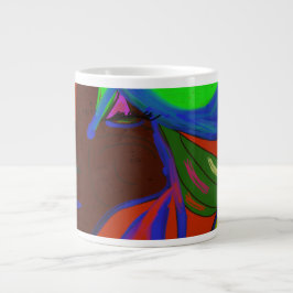 Café Grande Caneca de Porcelana Rainha das Sereias