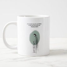 Caneca de presente com citação inspiradora de fé d