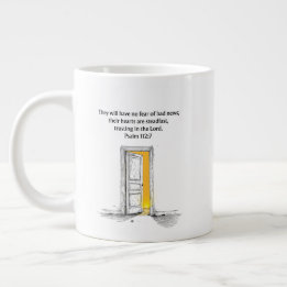 Café Grande Caneca de presente cristão com versículo bíblico S