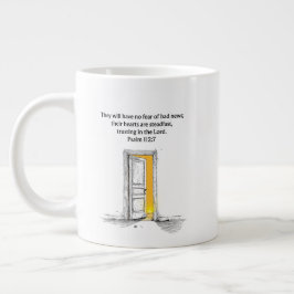 Café Grande Caneca de presente cristão com versículo bíblico S