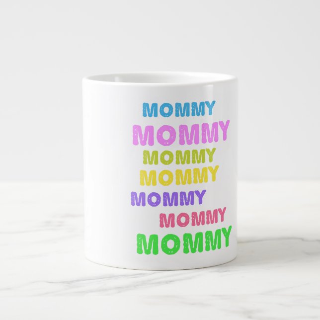 Café Grande caneca de presente da dia de as mães (Frente)