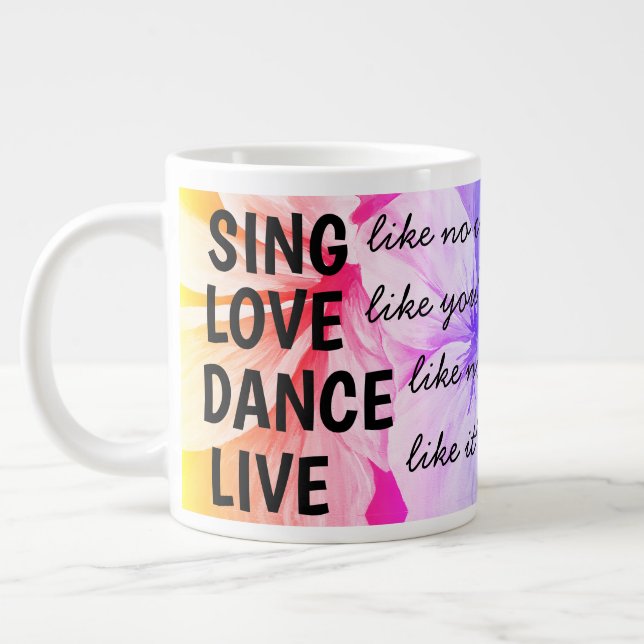Café Grande Caneca de Presente de Início Fresco Motivacional P (Esquerda)