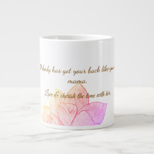 Café Grande Caneca de Presente do Dia das Mães Botânica Elegan