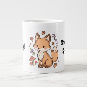 Café Grande Caneca de Raposa Kawaii Fofa – Seja Inteligente, S