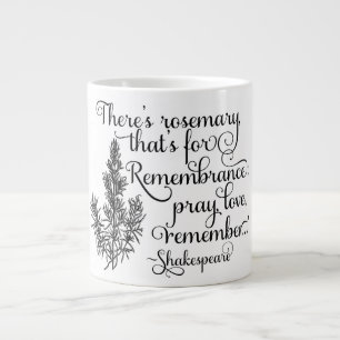 Café Grande Caneca de Shakespeare, Rosemary para a