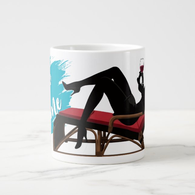 Café Grande Caneca de Tempo para Mim - Presente de Cuidado Pes (Frente)
