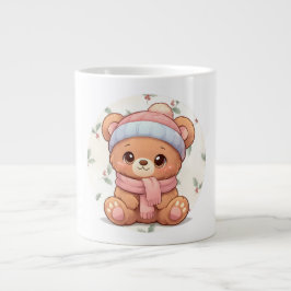 Café Grande Caneca de Urso Teddy Kawaii Fofa 