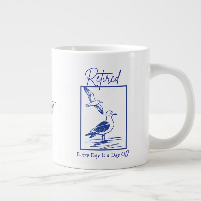 Café Grande Caneca de Viagem para Aposentadoria Presente (Direita)