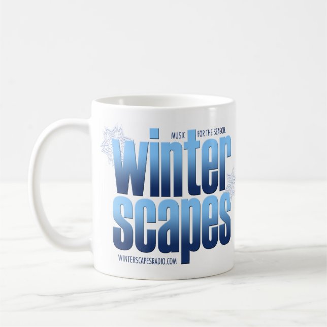Café Grande caneca de Winterscapes (Esquerda)