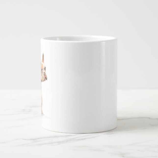 Café Grande Caneca Engraçada de Bulldog Francês – Caneca de Ca (Frente)