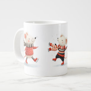 Café Grande Caneca Especial Amigos Ratos de Inverno