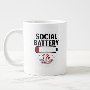 Café Grande Caneca Especial Bateria Social Baixa Humor de In