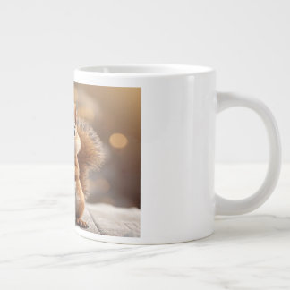 Café Grande Caneca Especial Esquilo de Natal Fofo
