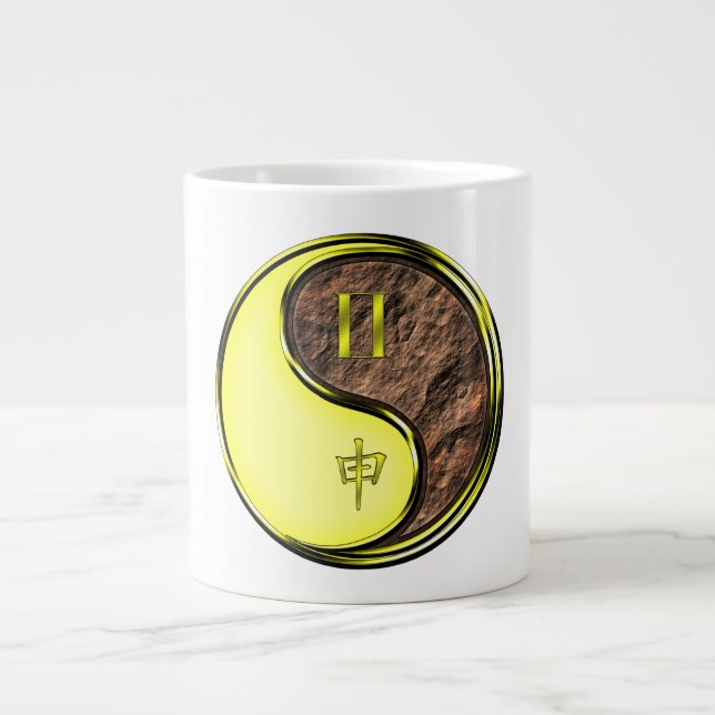 Café Grande Caneca Especial Gémeos e Macaco de Terra (Frente)