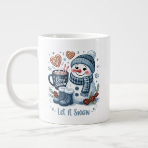 Café Grande Caneca Especial Homem de Neve