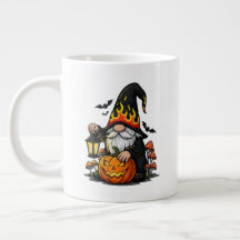 Caneca Especial Jumbo Gnome de Halloween