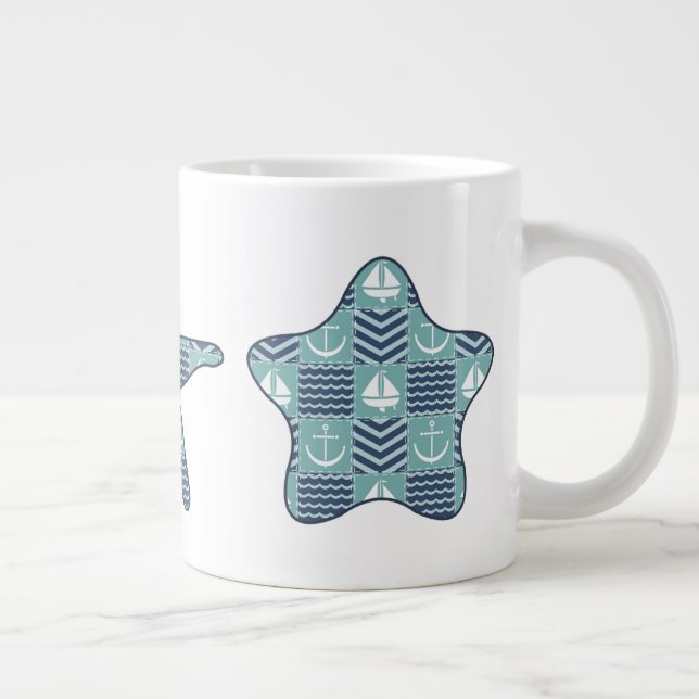 Café Grande Caneca Especialidade de Colcha Náutica (Direita)