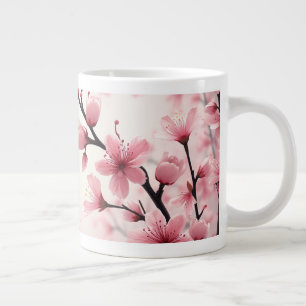 Café Grande caneca florada de cereja