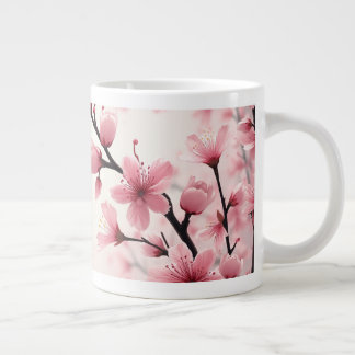 Café Grande caneca florada de cereja