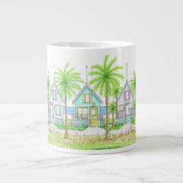 Café Grande Caneca Gigante Cabana de Praia Tropical