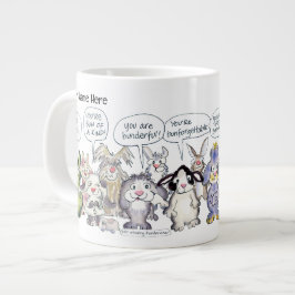 Café Grande Caneca Gigante de 19 Coelhos de Desenho Animado
