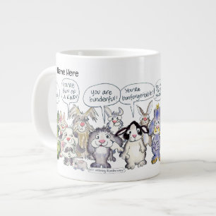 Café Grande Caneca Gigante de 19 Coelhos de Desenho Animado