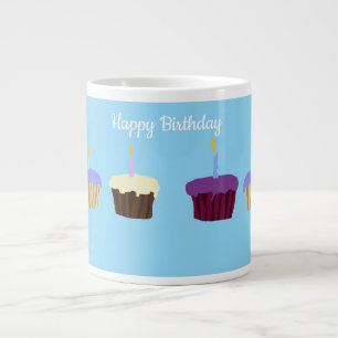 Café Grande Caneca Gigante de Bolinhos de Aniversário
