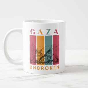 Café Grande Caneca Gigante de Solidariedade à Palestina – Gaza