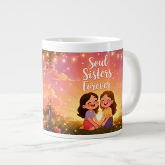 Café Grande Caneca Irmãs do Peito Para Sempre – Presente de Ir