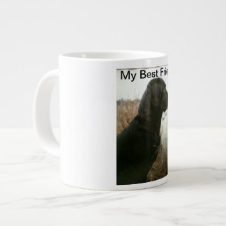 Café Grande caneca jumbo com uma imagem de um laboratório pret