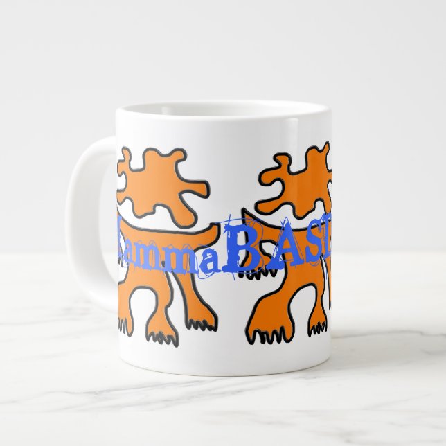 Café Grande Caneca Jumbo de Design Cool MammaBASIL! (Frente Esquerda)