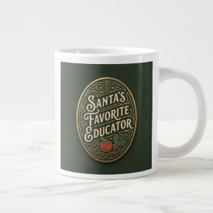 Café Grande Caneca Jumbo de Natal do Educador Favorito do Papa