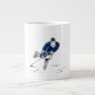 Café Grande Caneca jumbo do jogador de hóquei