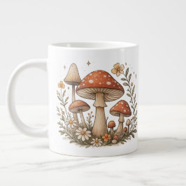 Café Grande Caneca Mágica de Cogumelo