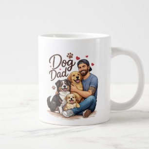 Café Grande Caneca Melhor Pai de Cachorro do Mundo – Presente 