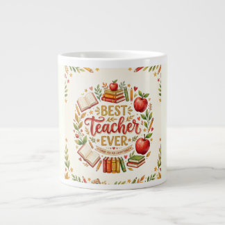 Café Grande Caneca Melhor Professor de Todos os Tempos Present