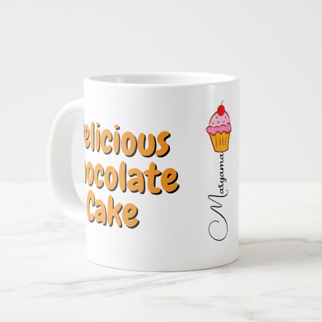 Café Grande Caneca no Micro-ondas (Bolo de Chocolate no Micro- (Frente Esquerda)