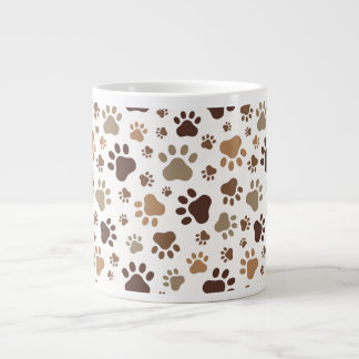 Café Grande Caneca Pegadas de Pata Sujas