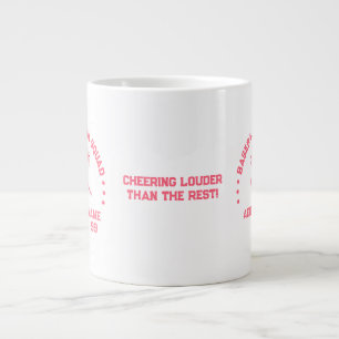 Café Grande Caneca Personalizada da Turma da Mamãe de Beisebol
