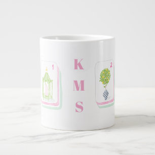 Café Grande Caneca Personalizada de Mahjong de Palm Beach 15 O
