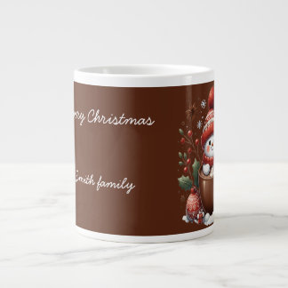 Café Grande Caneca Personalizada de Papai Noel - Presente com