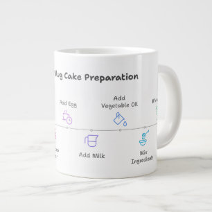 Café Grande Caneca segura micro-ondas com fácil receita de bol