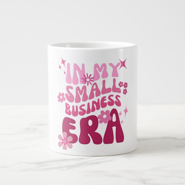 Café Grande Caneca Temática da Minha Era de Pequenos Negócios (Frente)