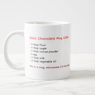 Café Grande Caneca Única (Receita de Bolo de Chocolate)