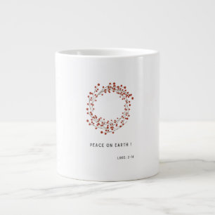 Café Grande Caneca Verso de Natal Lucas 2:14