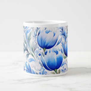 Café Grande Caneca X-Large de arte popular ucraniana